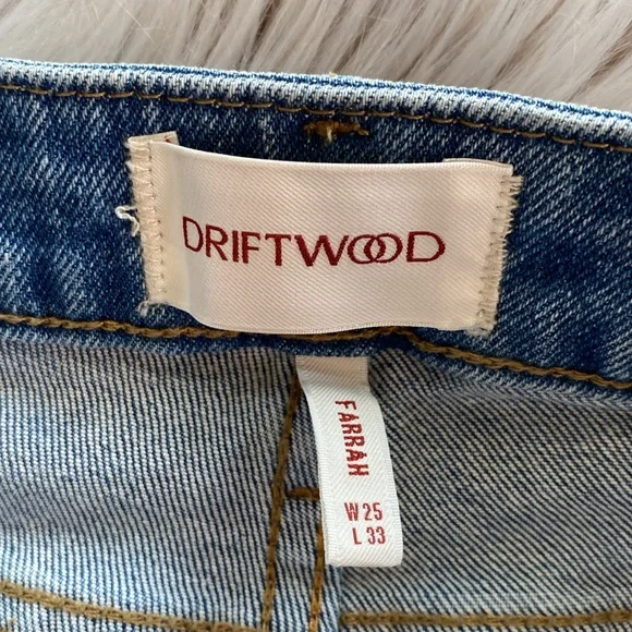 Driftwood x Free People Farrah Flare Slit Golden Gates Boho Embroidered Jeans 25 - Picture 8 of 13